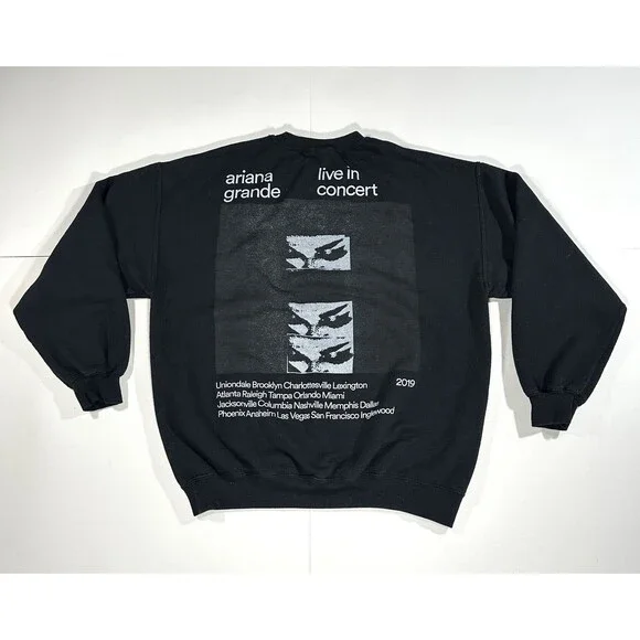 Ariana Grande 2019 Sweetener World Tour Crew Neck Sweatshirt Size Large Music - Picture 9 of 14